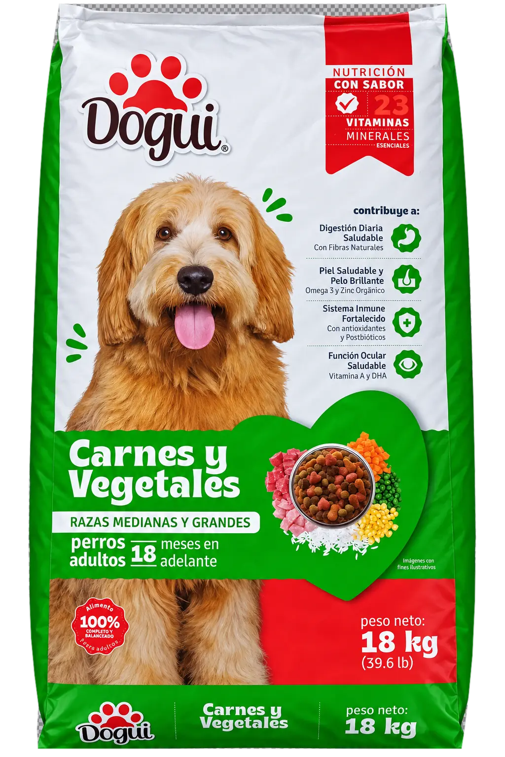 Dogui Carnes y Vegetales 18 kg